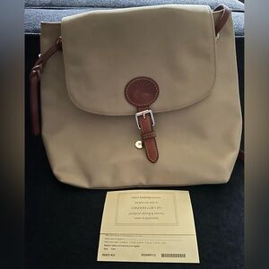 Dooney Bourke canvas backpack.